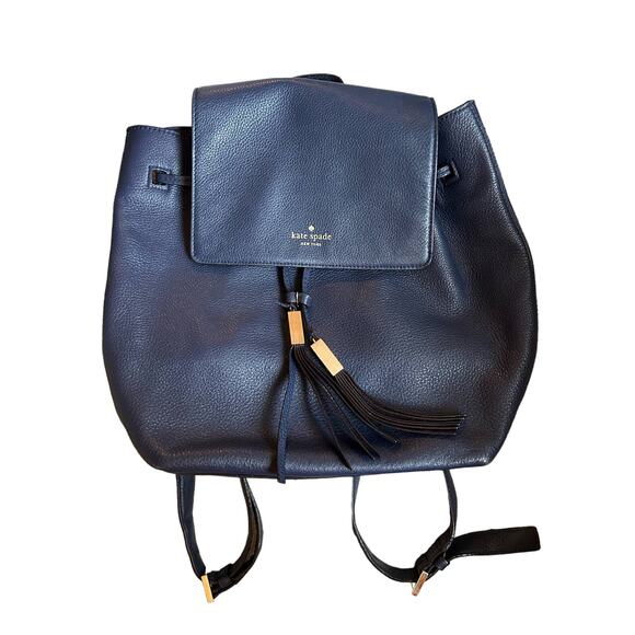 Kate Spade - Wilder Grey Soft Pebble - Navy - Leather Tassel  display picture 1